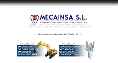 Desktop Screenshot of mecainsa.com
